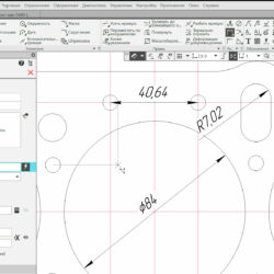 Чертеж Прокладка на двигатель ВАЗ