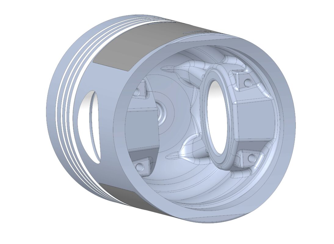 3D модель Поршень двигателя ЯМЗ-236, ЯМЗ-238, ЯМЗ-240