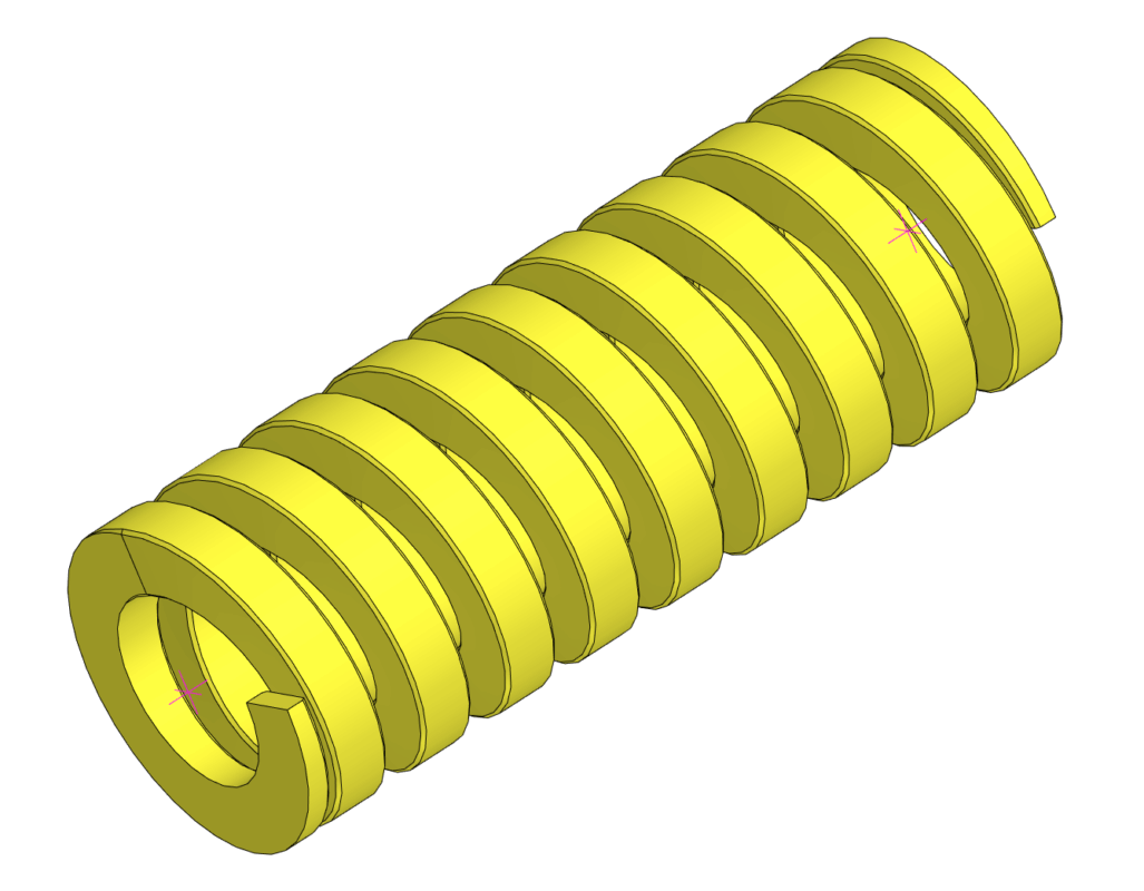 3D модель Пружина инструментальная (типоразмер 10-25)