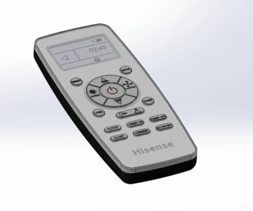 3D модель Пульт от кондиционера Hisense