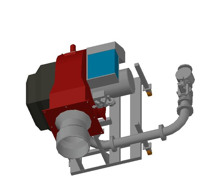 3D модель Газовая горелка серии RX2050 Бернар (Cib Unigas)