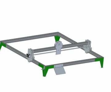 3D модель Лазерный гравер с рабочим полем 840х770