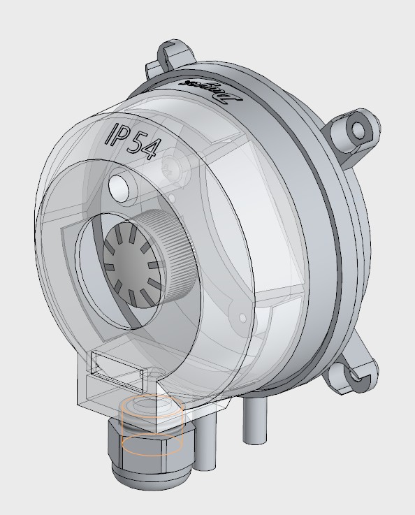 3D модель Реле перепада давления ADPS