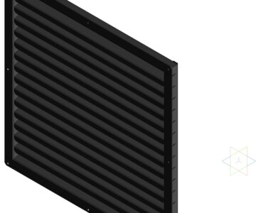 3D модель Вентиляционная решетка под проем 450х450