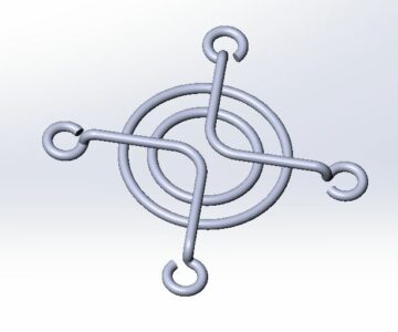 3D модель Решетка вентилятора 40х40