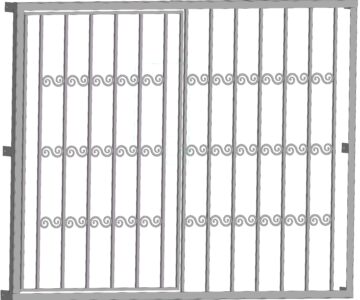 3D модель Решётки на окна наружные