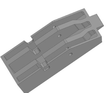 Чертеж Ручка холодильной камеры КХН POLAIR 3д макет