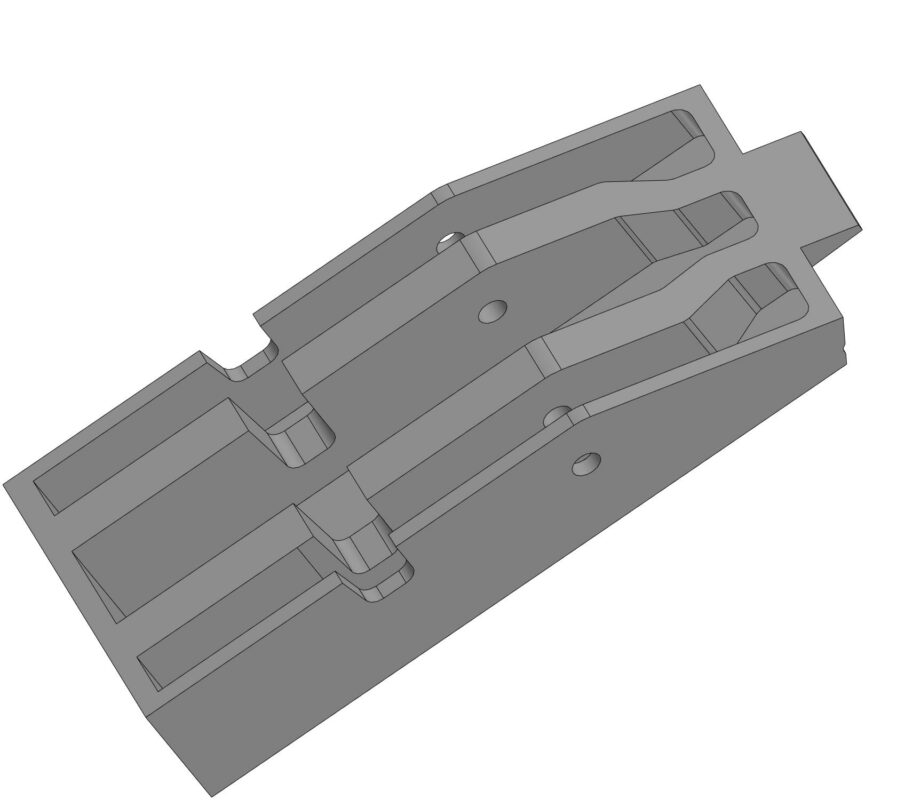Чертеж Ручка холодильной камеры КХН POLAIR 3д макет