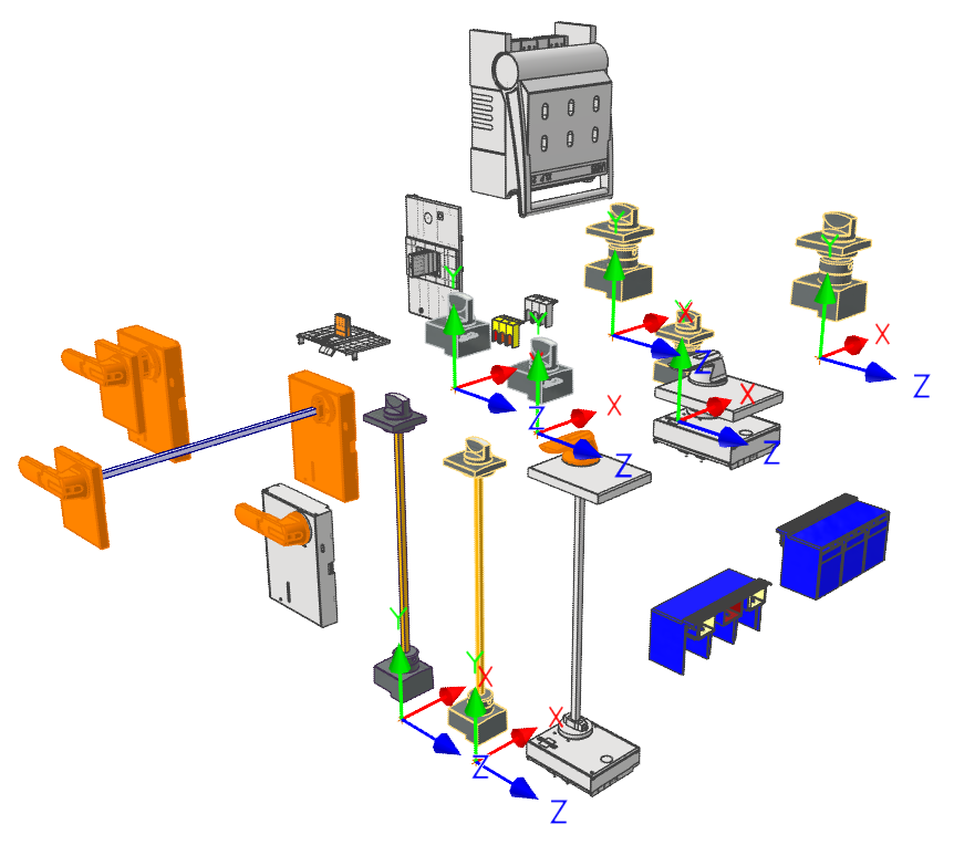 3D модель ABB аксессуары к автоматическим выключателям