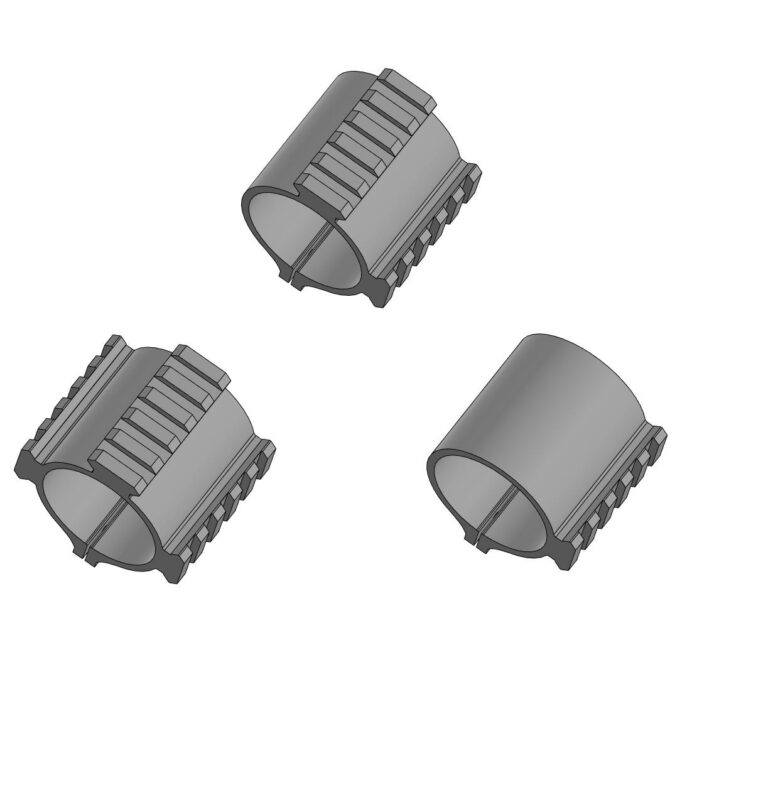 3D модель Планки пикатини на глушитель ОЦ-14 Гроза СтрайкАрмс (Страйкбол)