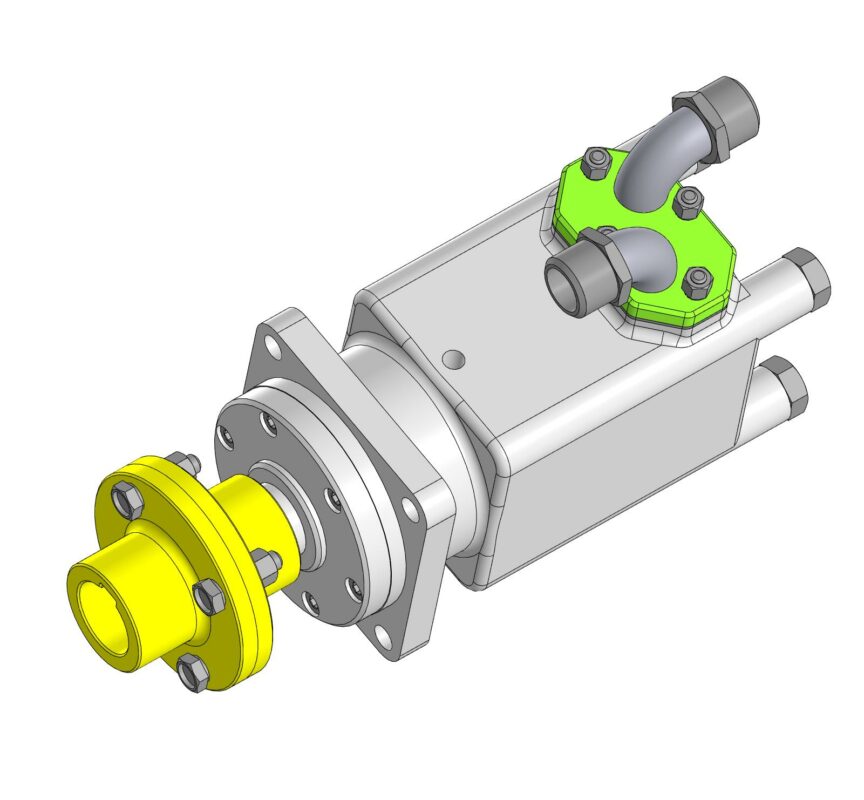 3D модель Гидромотор BM4U-500PA4Y/T7