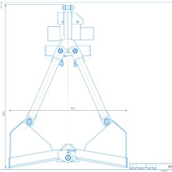 3D модель Грейфер моторный для перегрузки угля V=0,5 м3.