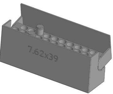 3D модель Коробка для хранения патронов №3 7,62х39 31шт