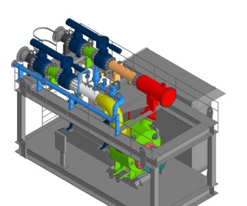 3D модель Автоматизированная многофазная насосная станция на базе насоса MPC 320-100 C