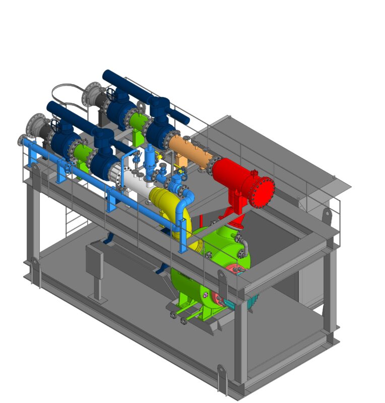 3D модель Автоматизированная многофазная насосная станция на базе насоса MPC 320-100 C