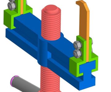 3D модель 3D модель съёмника для разборки напрессованных на вал изделий