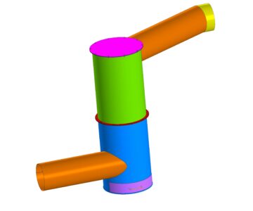 3D модель Бочка-циклон для вытяжки плазмы