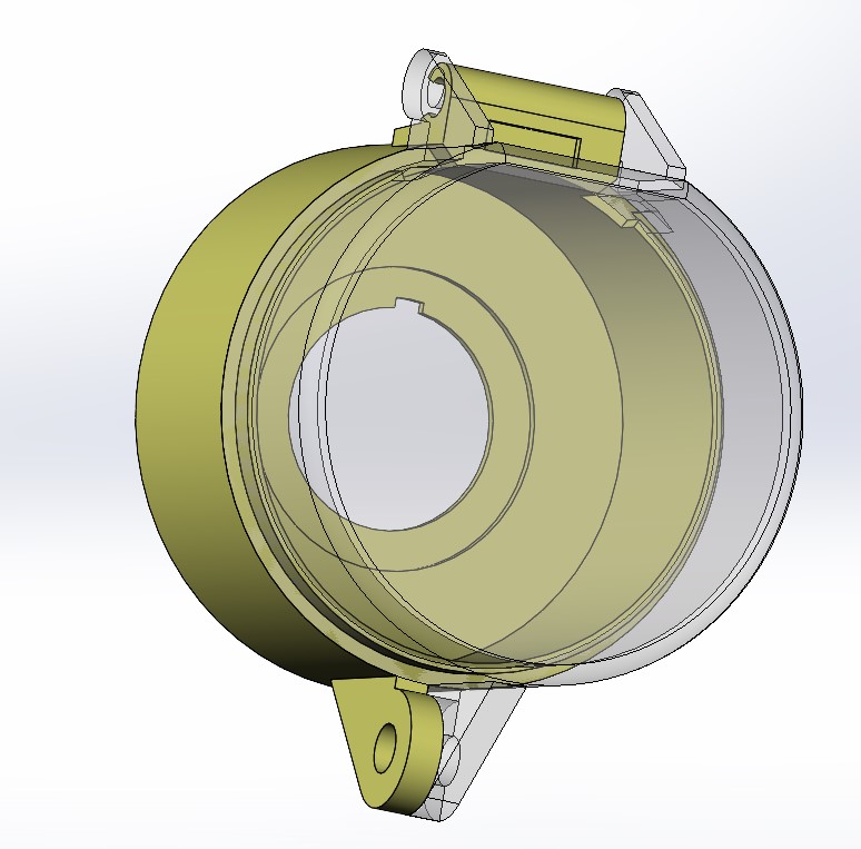 3D модель Кожух защитный для кнопок с крышкой для пломбировки PROxima scep1