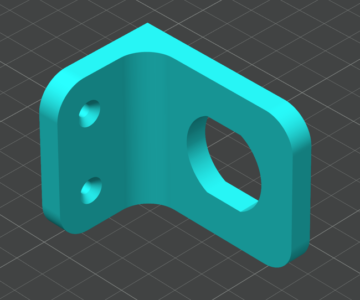 3D модель Угловое крепление для цоколя E14