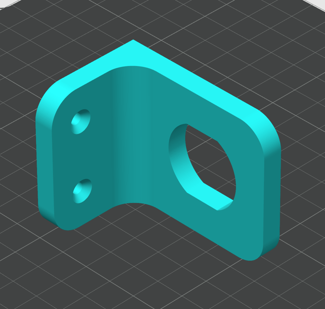 3D модель Угловое крепление для цоколя E14