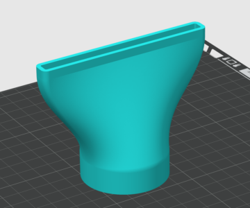 Чертеж Насадка на фен ⌀46мм на 6x100 мм