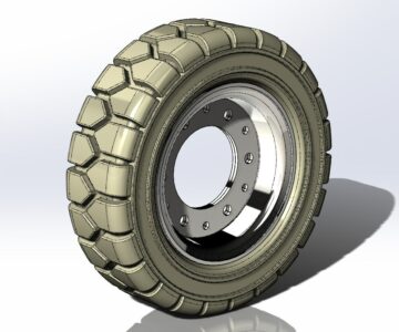 3D модель Колесо 15х4.5-8