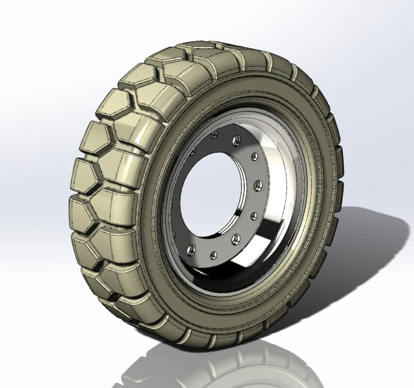 3D модель Колесо 15х4.5-8