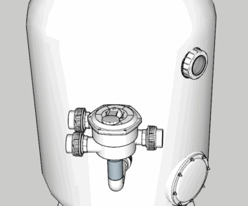 3D модель Песочный фильтр для бассейна PoolKing D900mm