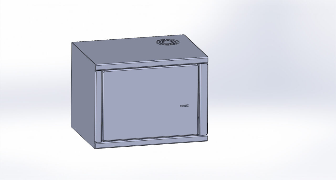 3D модель Сейф металлический 300х400х300 мм