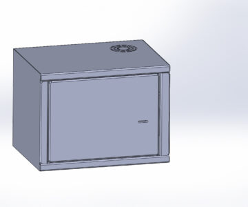3D модель Сейф металлический 300х400х300 мм