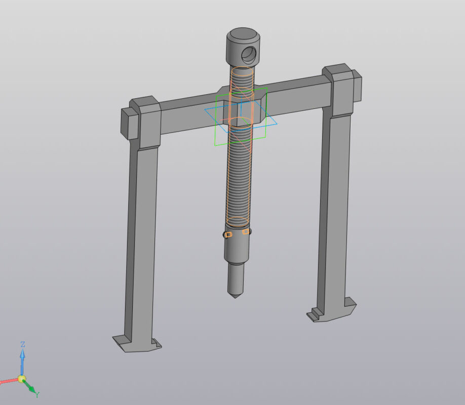 3D модель Приспособление для снятия шестерен и подшипников от 28 до 189мм
