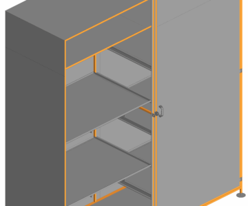 3D модель Шкаф 2700х900х3030 мм