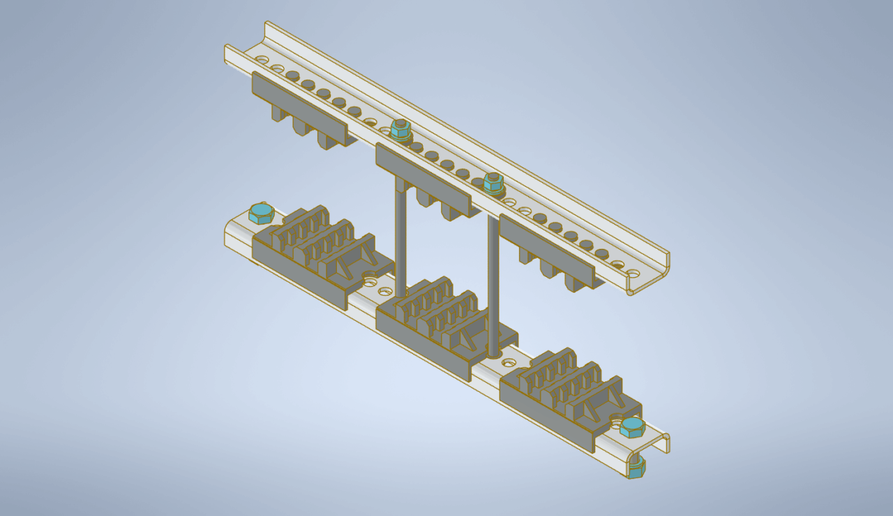 3D модель Шинодержатель под вертикально расположенные шины