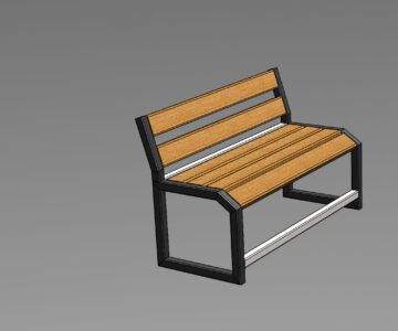 3D модель Скамейка 1368х538х840.