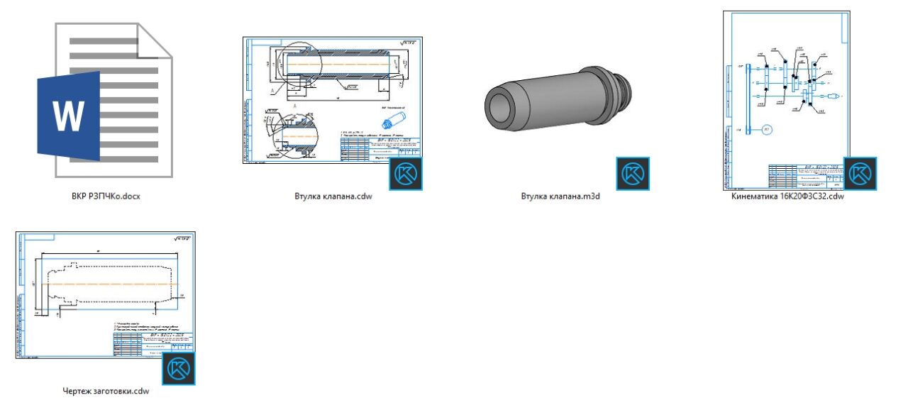 Чертеж Проектирование технологического процесса механической обработки детали «Втулка» на станках с ЧПУ