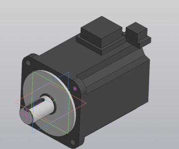 3D модель Серводвигатель ECM-B3M-CA0807RS1