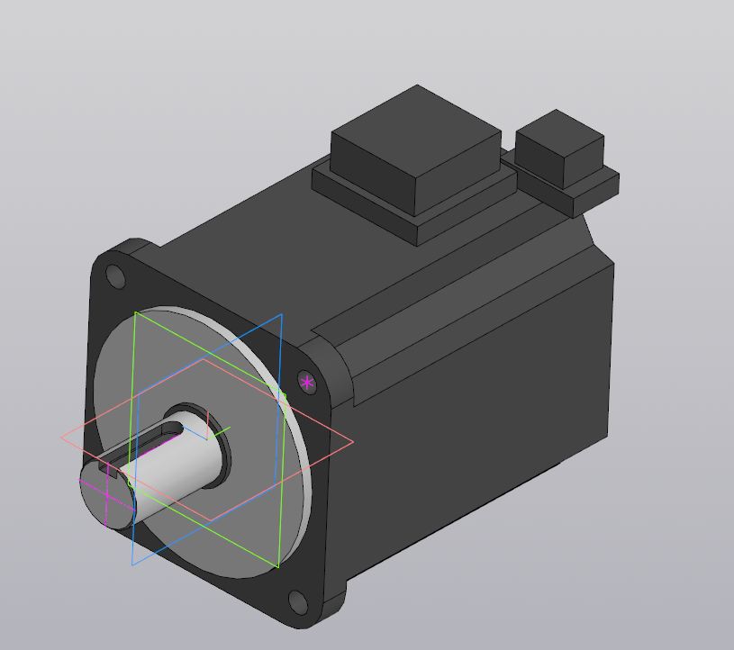 3D модель Серводвигатель ECM-B3M-CA0807RS1