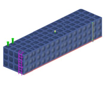 3D модель Модель сливного бака 200м3