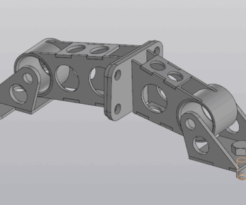3D модель Спартивные опоры мотора ВАЗ 2106 для автомобиля Иж 2126
