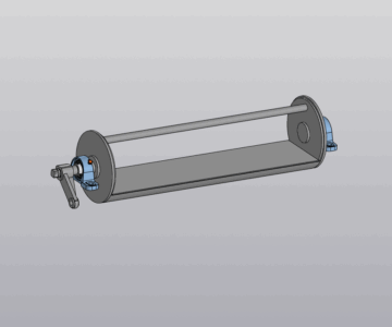 3D модель Модель шиберной заслонки
