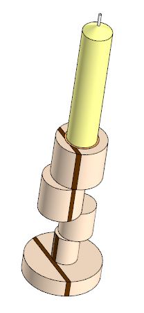 3D модель Необычный подсвечник