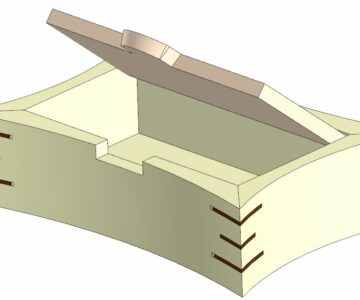 3D модель Шкатулка с вогнутыми стенками