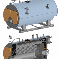 Чертеж Гараж с баней общей площадью 136 м.кв.