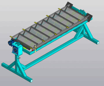 3D модель Поворотный стол для лестничного марша