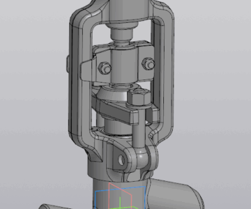 3D модель Модель клапана запорного 1с-11-3