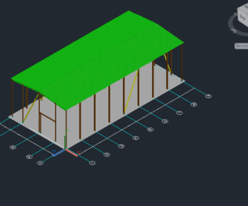 Чертеж Ангар 15х33м Н=9м