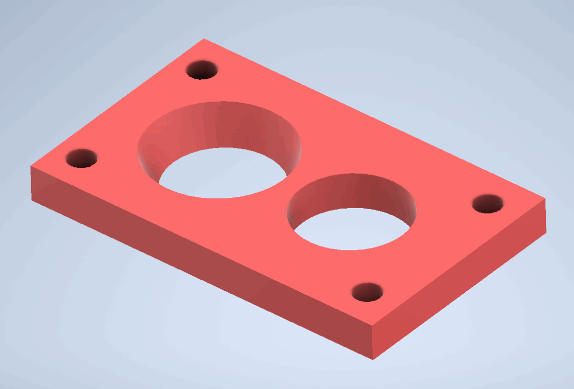 3D модель Переходная пластина для установки карбюратора солекс в Toyota Chaser SX70 (1S-U)