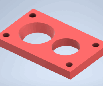 3D модель Переходная пластина для установки карбюратора солекс в Toyota Chaser SX70 (1S-U)