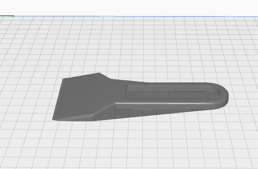 3D модель Скребок с облегченной ручкой