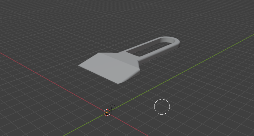 3D модель Скребок с облегченной ручкой
